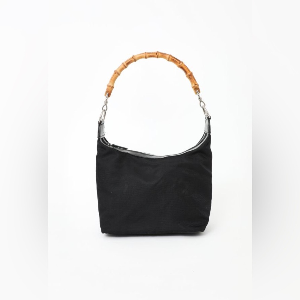 Gucci Bamboo Canvas Hobo